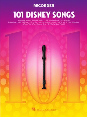cover image of 101 Disney Songs--Recorder
